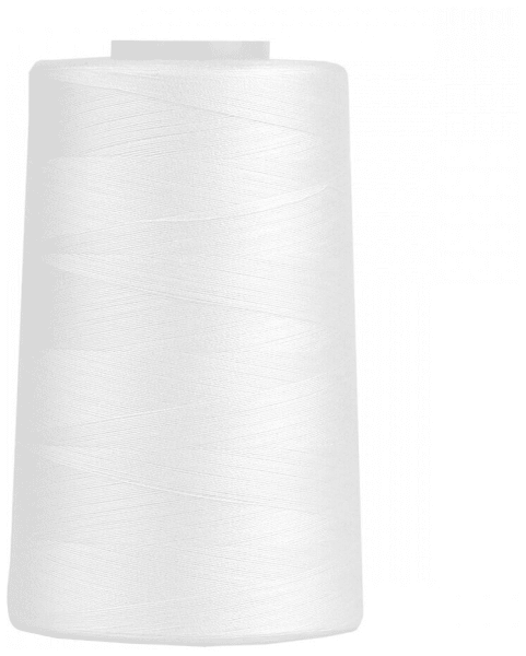 Нитки Sewing Thread 40/2 5000 ярд. цвет - белый 100% п/э в Новочебоксарске